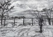 Waldemar Rosler Landscape in lights fields in the winter china oil painting artist